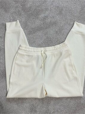 DSG Ribbed Cream Jogger Pants